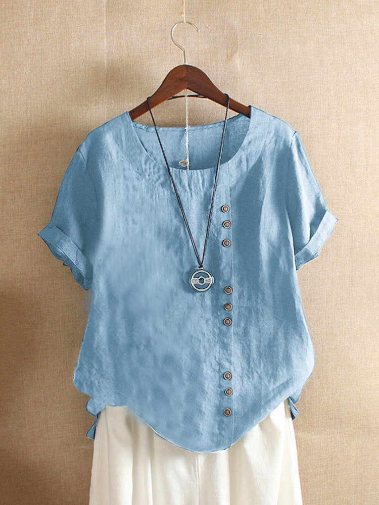 Maqiato | Women's Cotton Button-Up Blouse