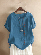 Maqiato | Women's Cotton Button-Up Blouse