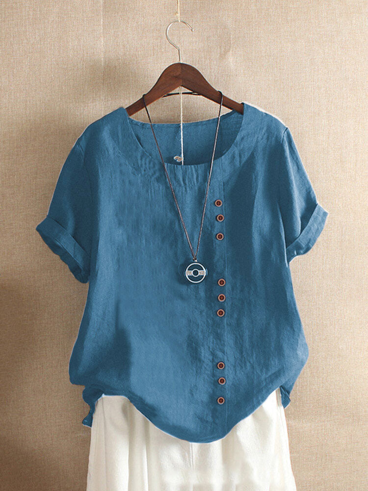 Maqiato | Women's Cotton Button-Up Blouse