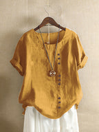 Maqiato | Women's Cotton Button-Up Blouse