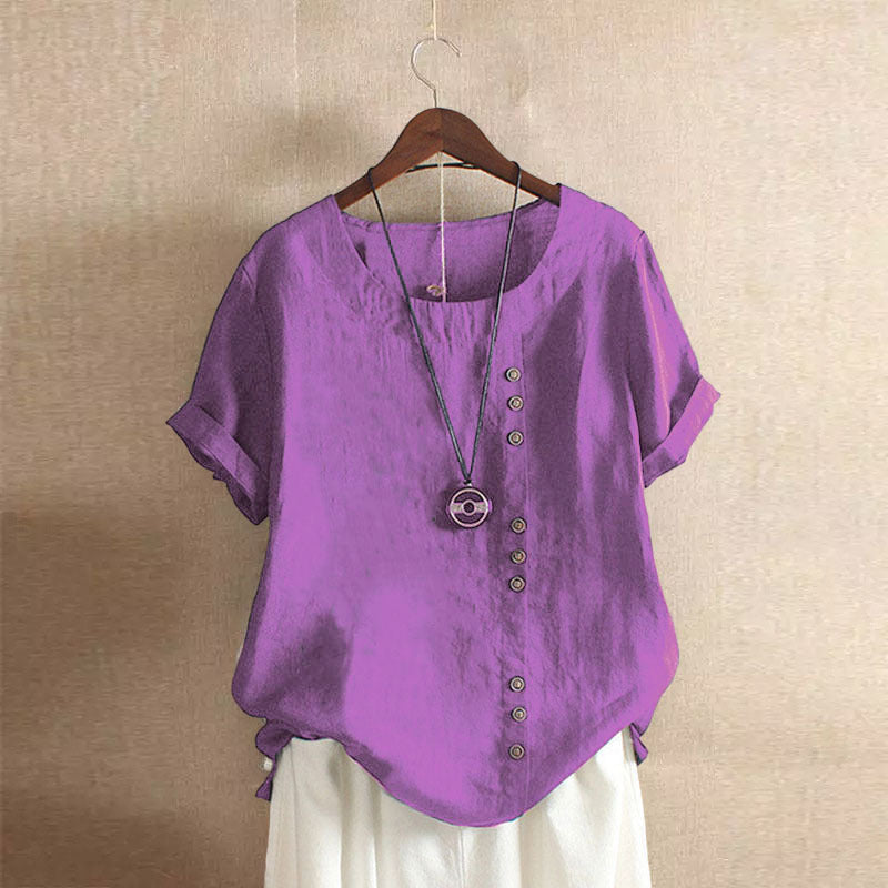 Maqiato | Women's Cotton Button-Up Blouse