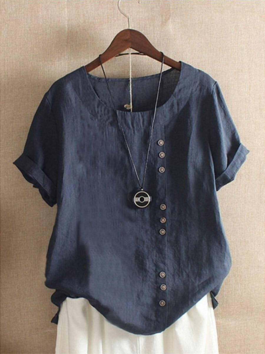 Maqiato | Women's Cotton Button-Up Blouse