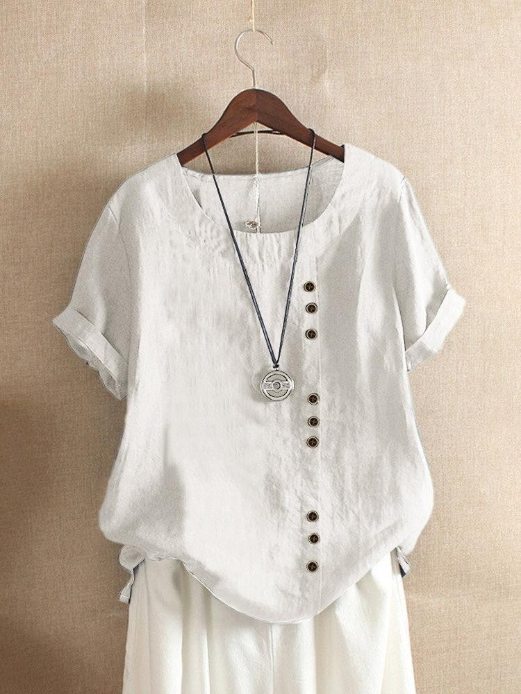 Maqiato | Women's Cotton Button-Up Blouse
