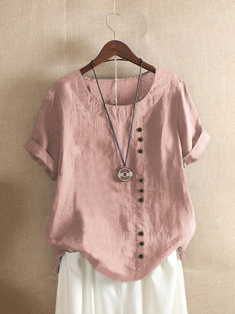 Maqiato | Women's Cotton Button-Up Blouse