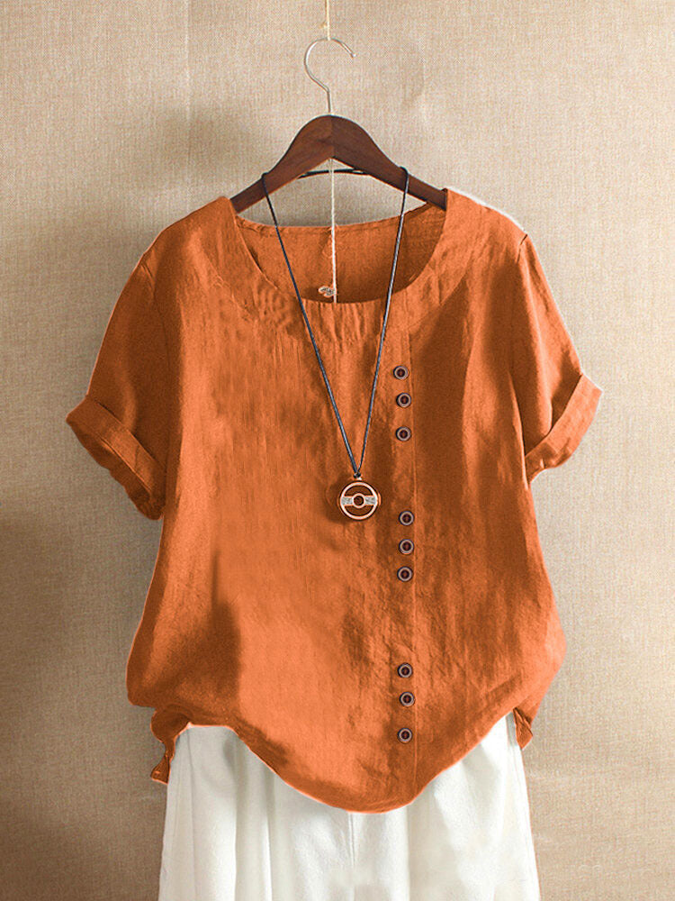 Maqiato | Women's Cotton Button-Up Blouse