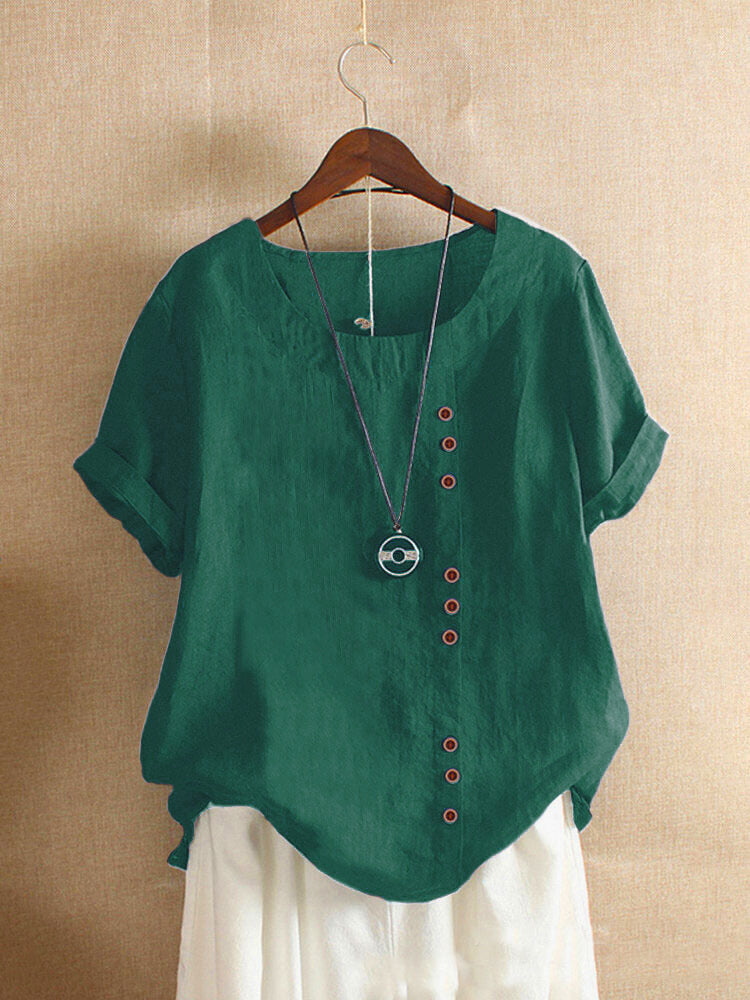 Maqiato | Women's Cotton Button-Up Blouse