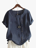 Maqiato | Women's Cotton Button-Up Blouse