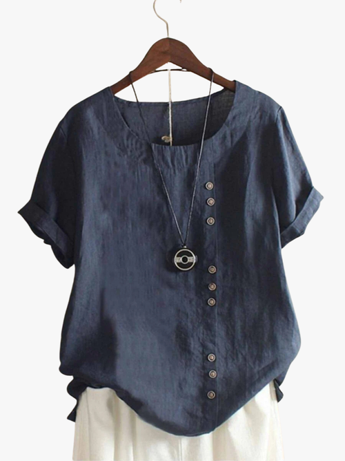 Maqiato | Women's Cotton Button-Up Blouse