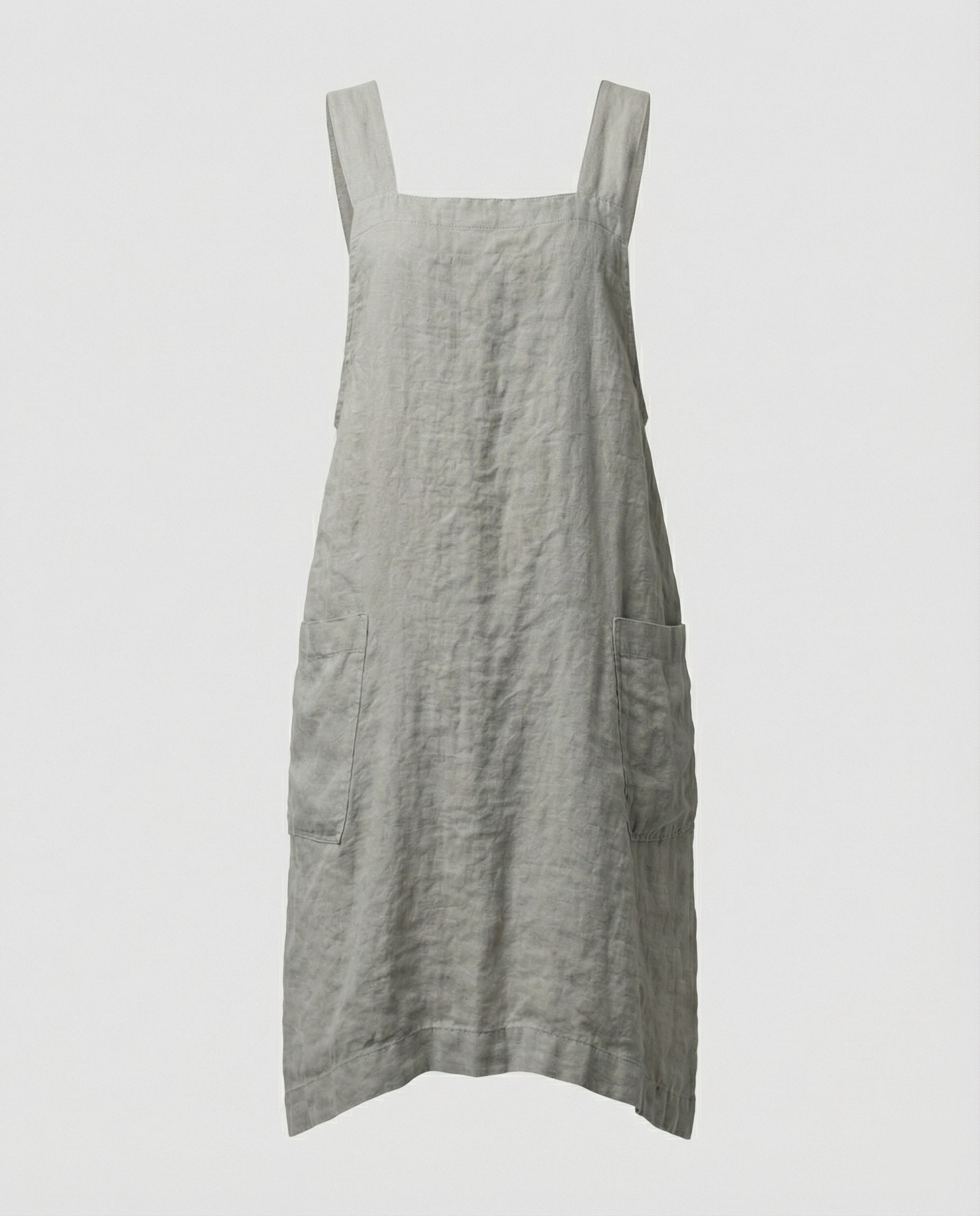 Maqiato | Women's Cotton Pinafore Dress with Pockets