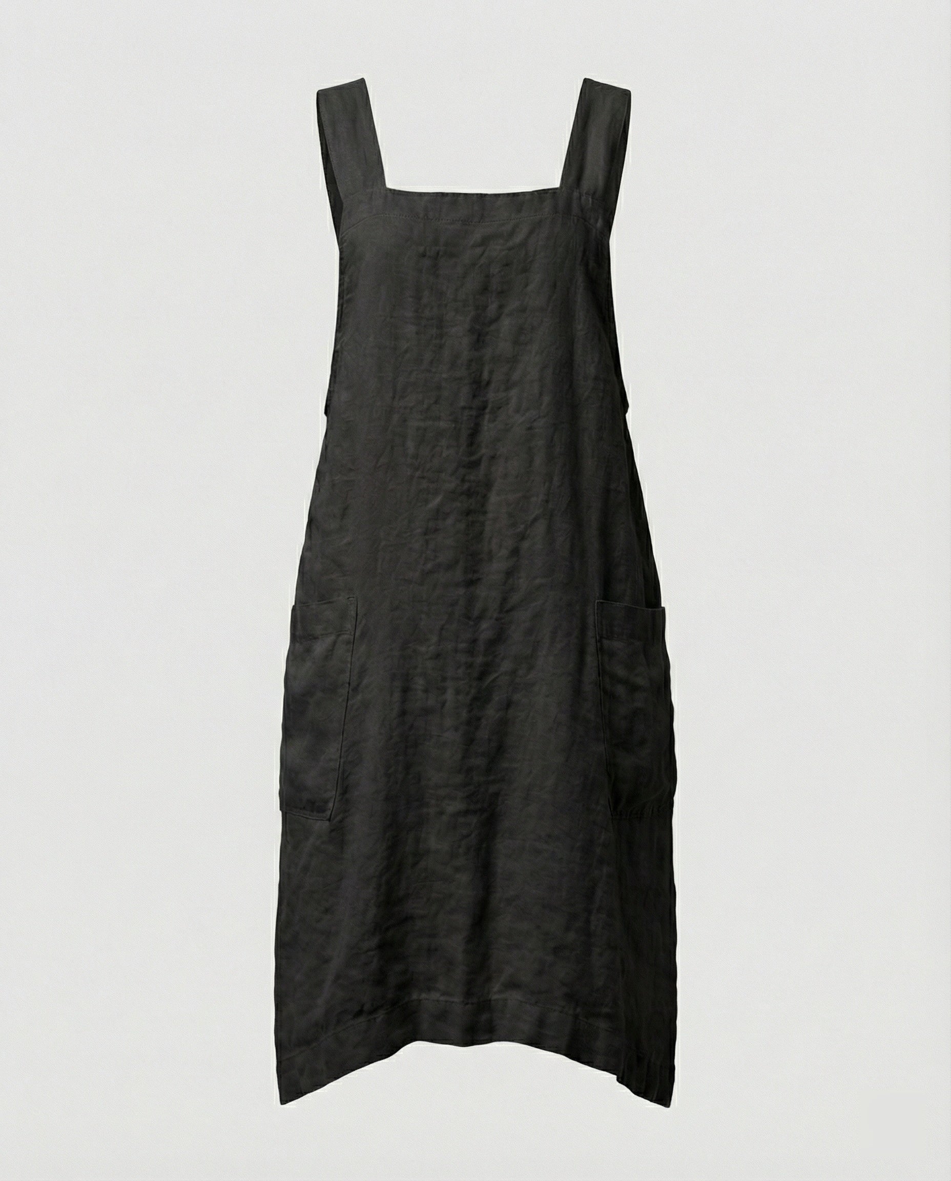 Maqiato | Women's Cotton Pinafore Dress with Pockets