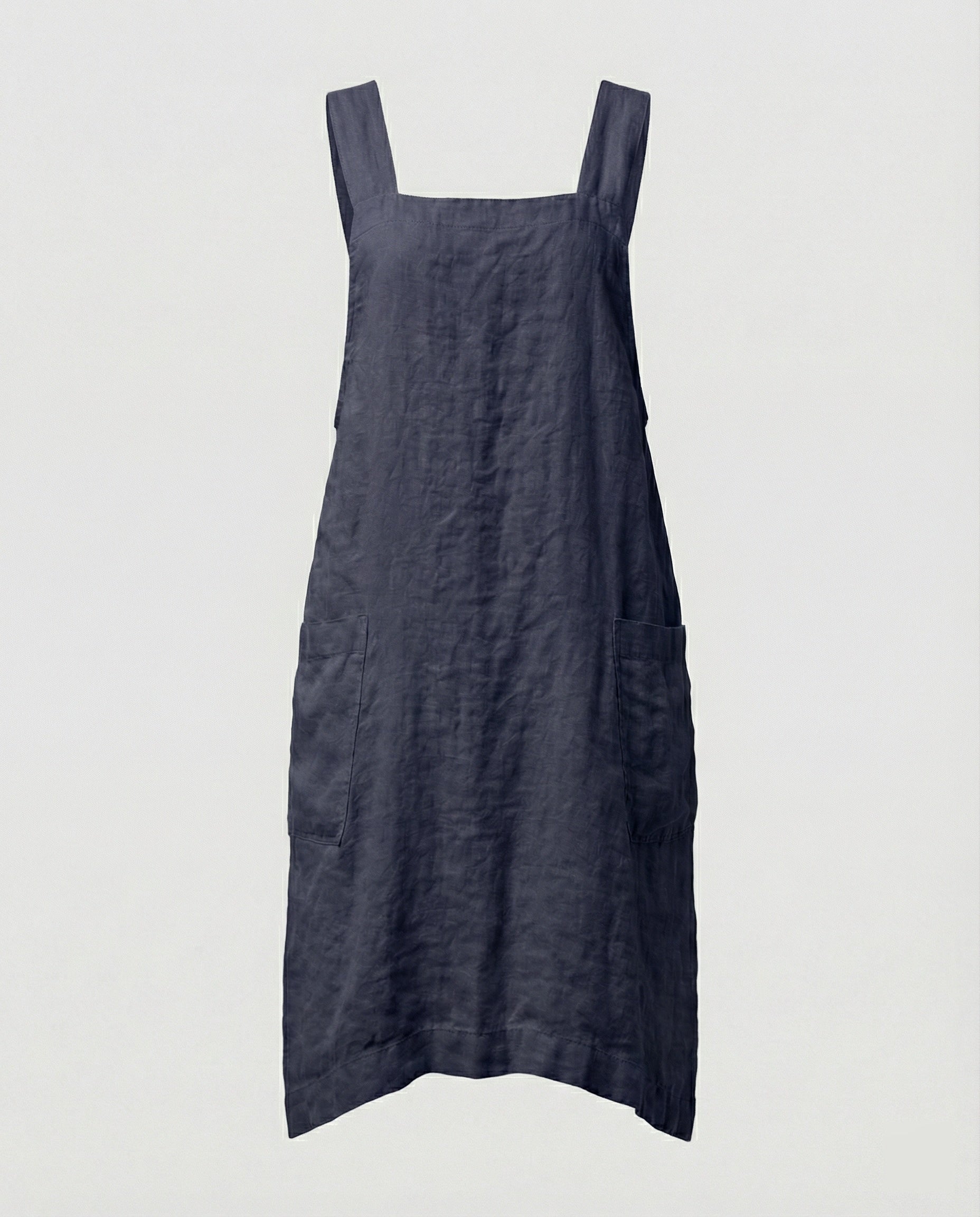 Maqiato | Women's Cotton Pinafore Dress with Pockets