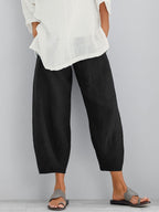 Maqiato | Women's Cropped Cotton Pants