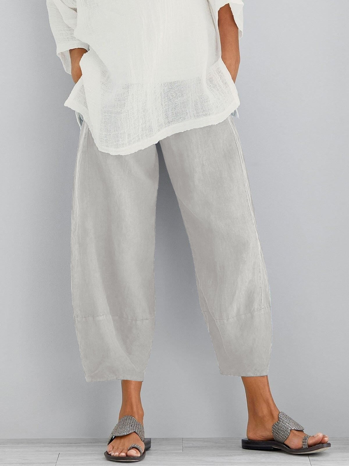 Maqiato | Women's Cropped Cotton Pants