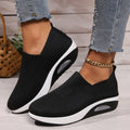 Maqiato | Women's Cushioned Wedge Slip-On Sneakers