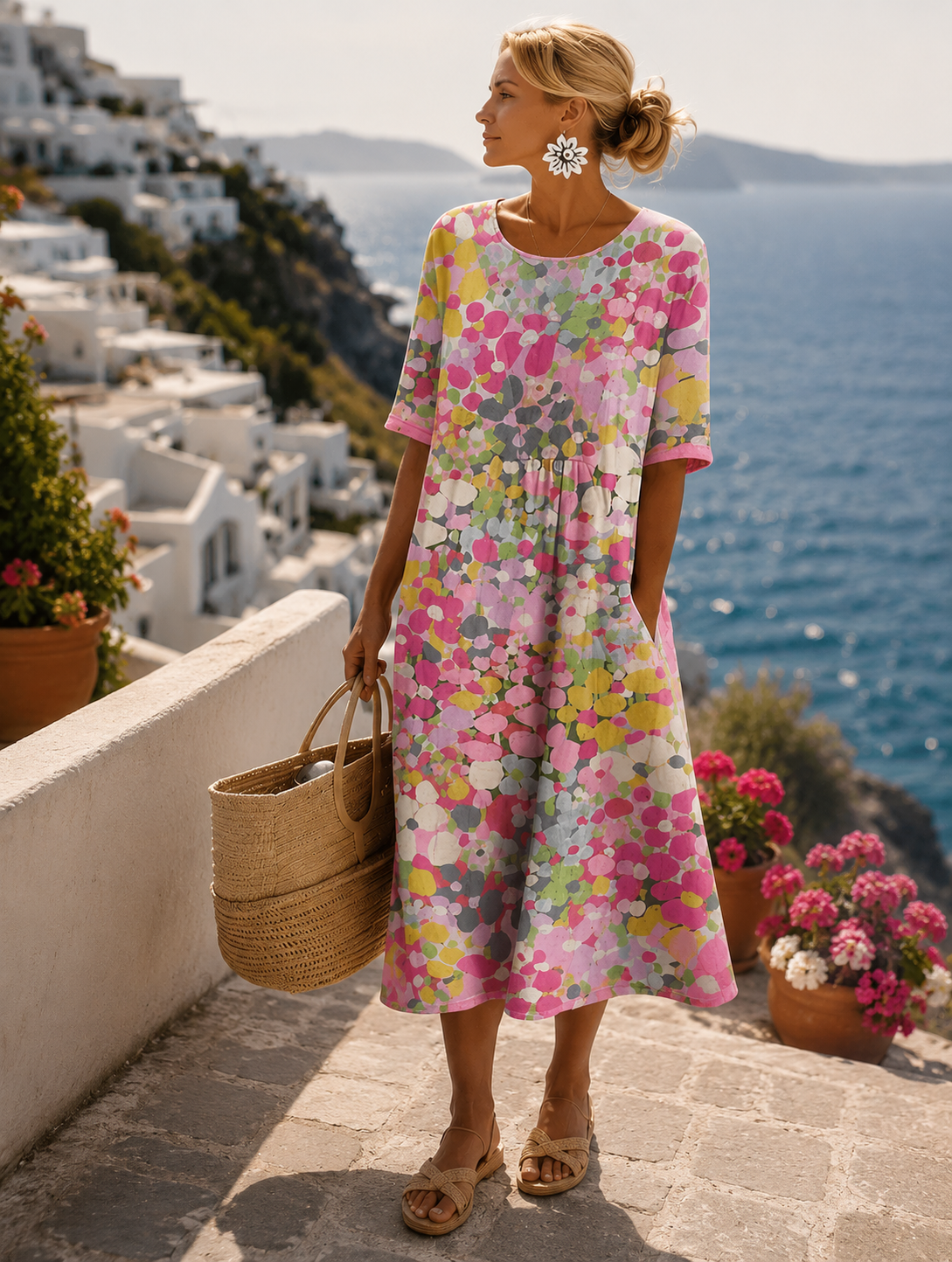 Maqiato | Women's Floral Midi Dress