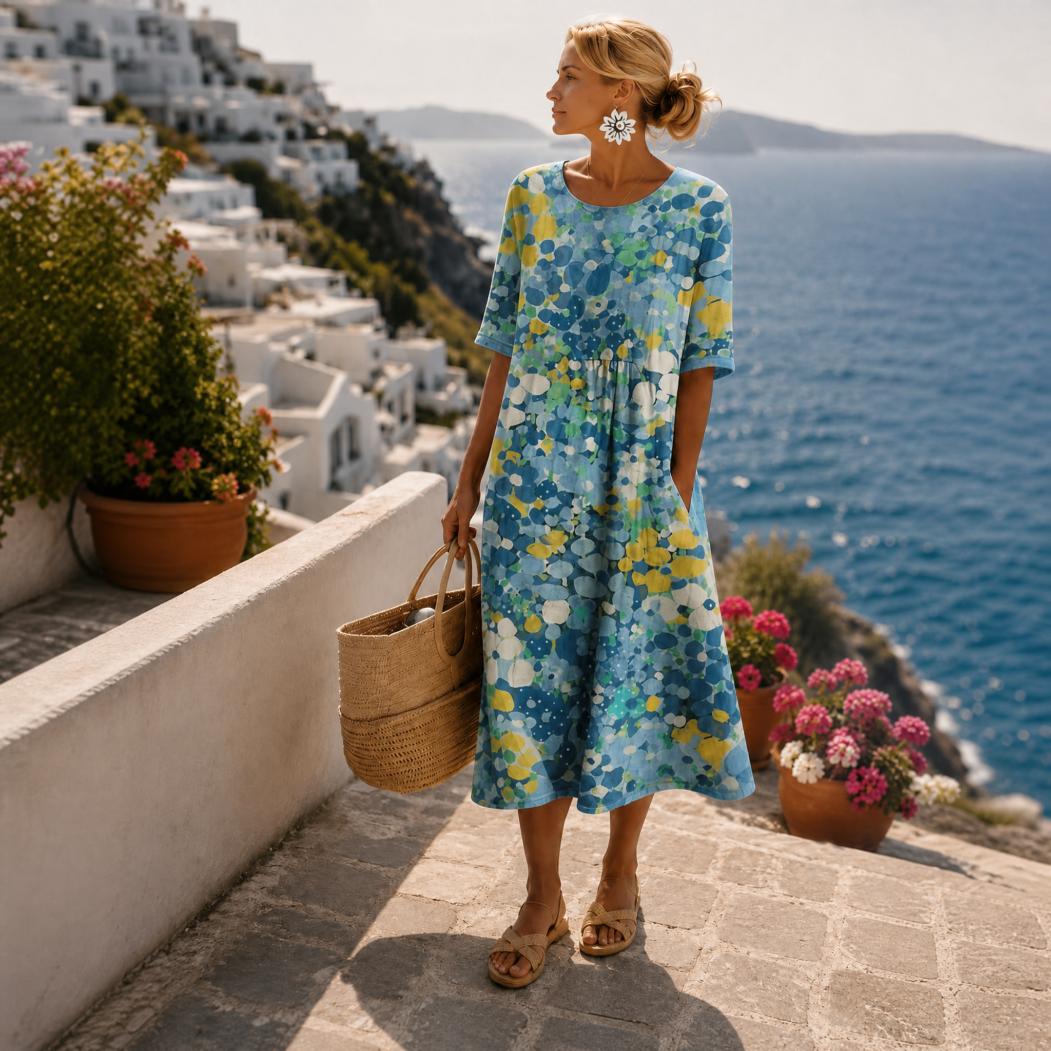Maqiato | Women's Floral Midi Dress