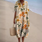 Maqiato | Women's Floral V-Neck Summer Dress