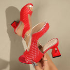 Maqiato | Women's Geometric Heel Sandals