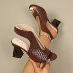 Maqiato | Women's Geometric Heel Sandals