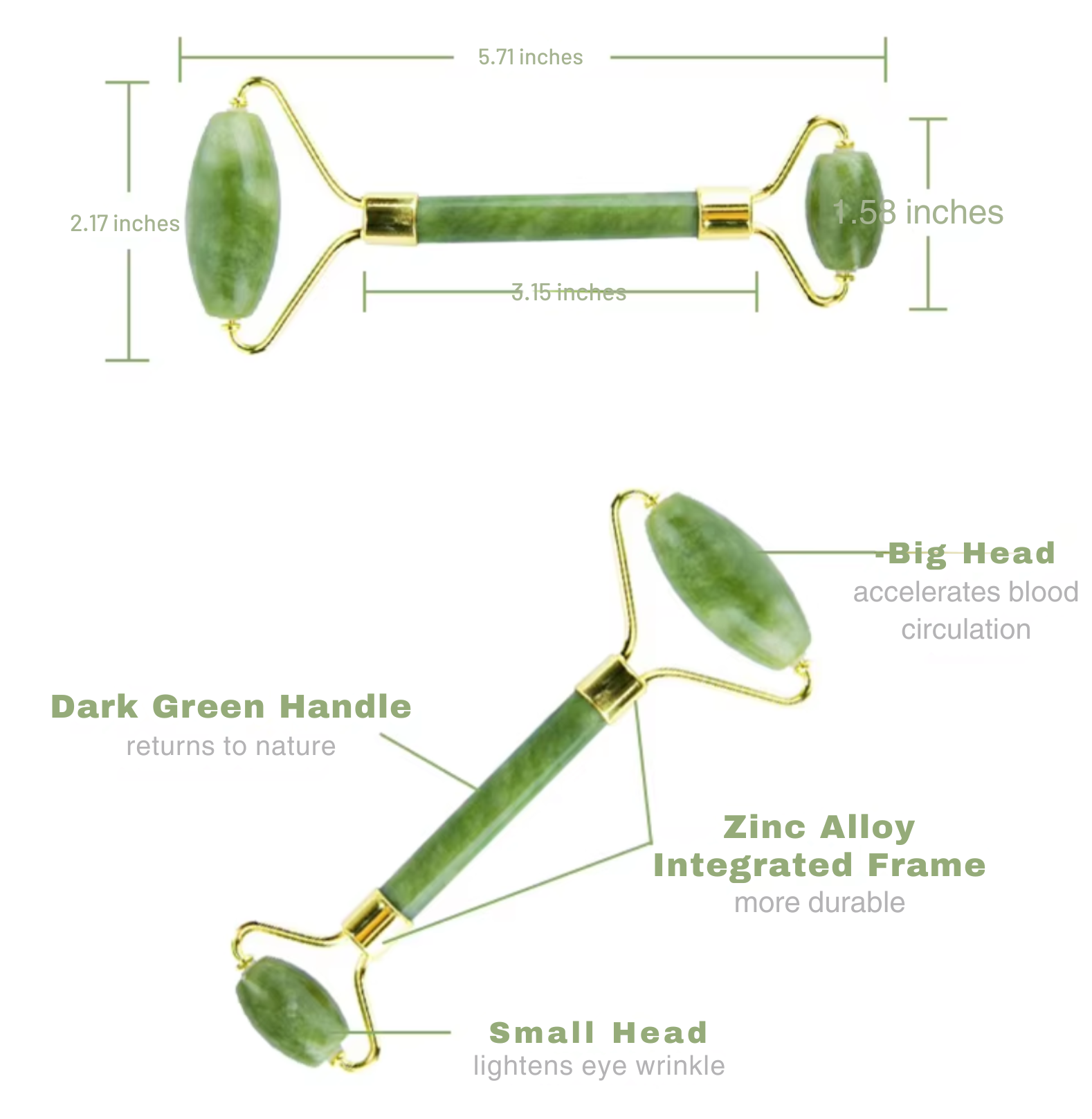 Maqiato | Women's Gua Sha & Jade Roller Set