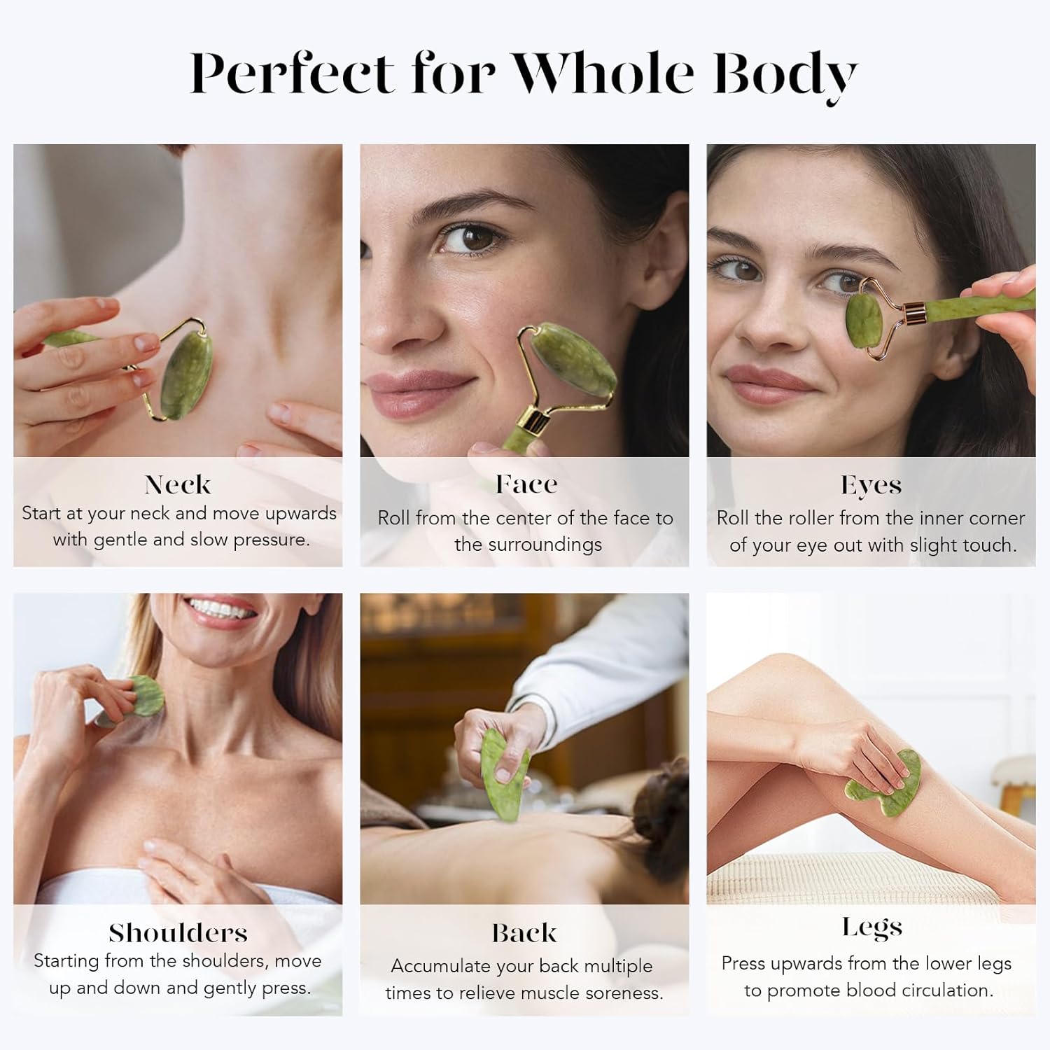 Maqiato | Women's Gua Sha & Jade Roller Set