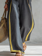 Maqiato | Women's Linen Blend Two-Piece Set