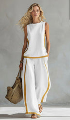 Maqiato | Women's Linen Blend Two-Piece Set