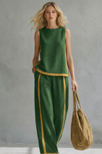 Maqiato | Women's Linen Blend Two-Piece Set