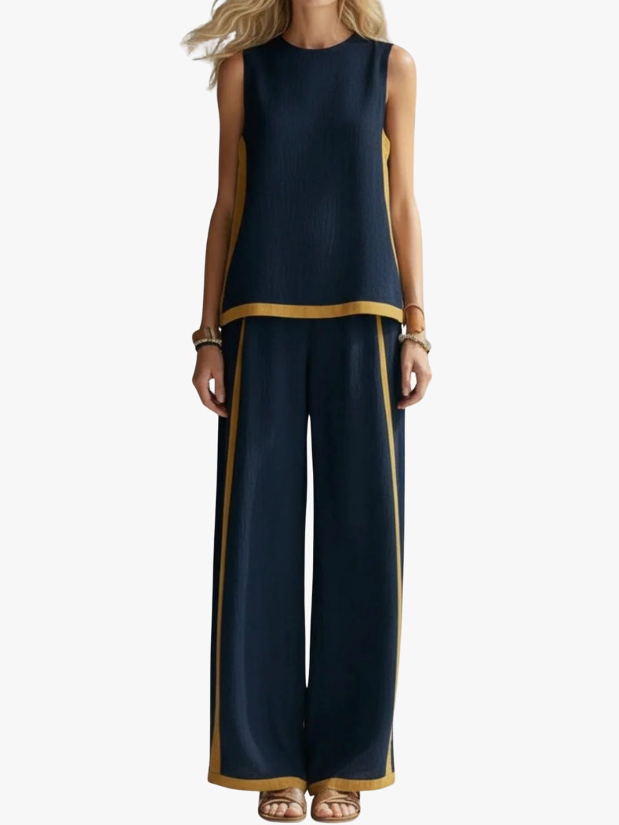 Maqiato | Women's Linen Blend Two-Piece Set