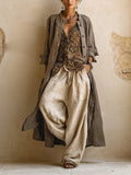 Maqiato | Women's Linen Three-Piece Set