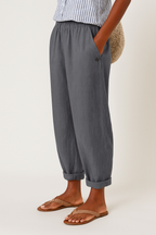 Maqiato | Women's Relaxed Linen Blend Tapered Pants