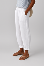 Maqiato | Women's Relaxed Linen Blend Tapered Pants