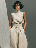 Maqiato | Women's Wide-Leg Cotton Pants Set