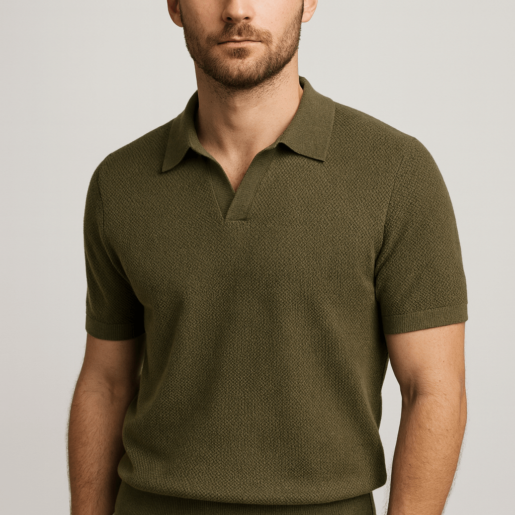 Maqiato | Embroidered collar polo shirt