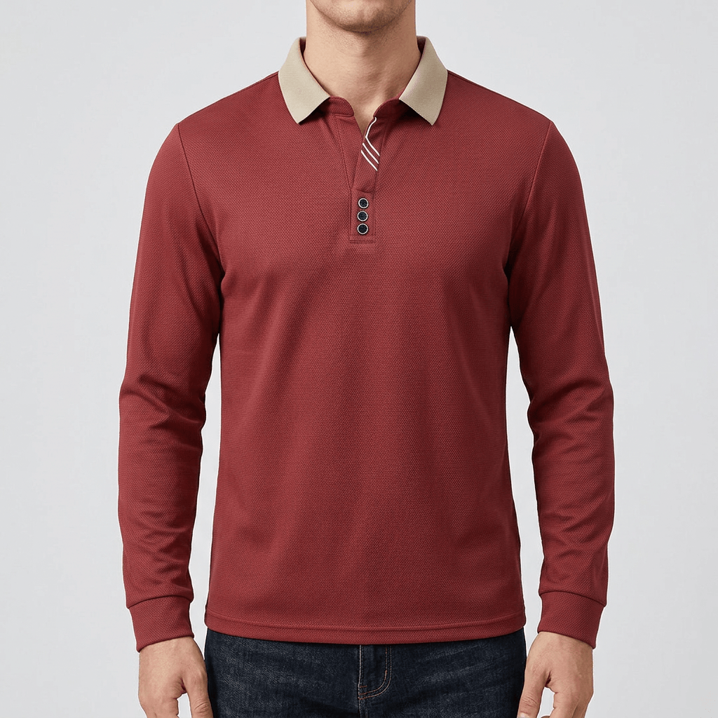 Maqiato | Lightweight long sleeve polo shirt