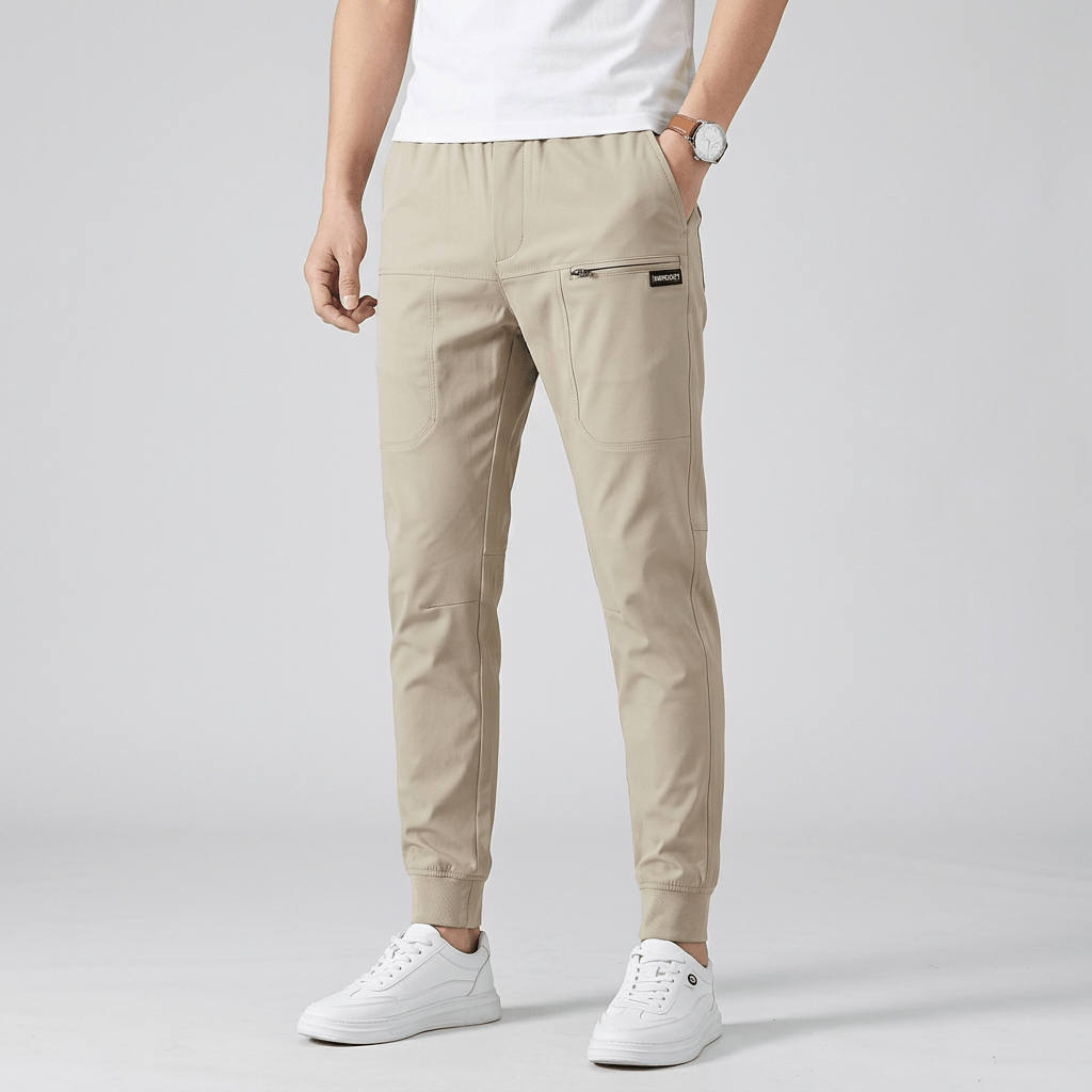 Maqiato | Stretchy cargo pants with flexible material and minimalist design