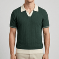 Maqiato | Textured wave polo shirt