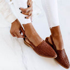 Women's European Style Flat Buckle Sandals
