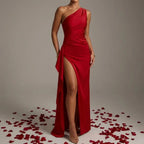 Women’s One Shoulder Split Dress