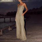 Women's Summer Tube Top Long Jumpsuit