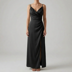 Women's V-Neck Split Strap Summer Dress