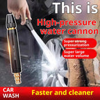 Portable High Pressure Washing Water Gun Car Wash Nozzle Adjustable Nipple Type Direct Spray Home Garden Shower Watering Hose