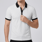 Maqiato | Lightweight striped polo shirt