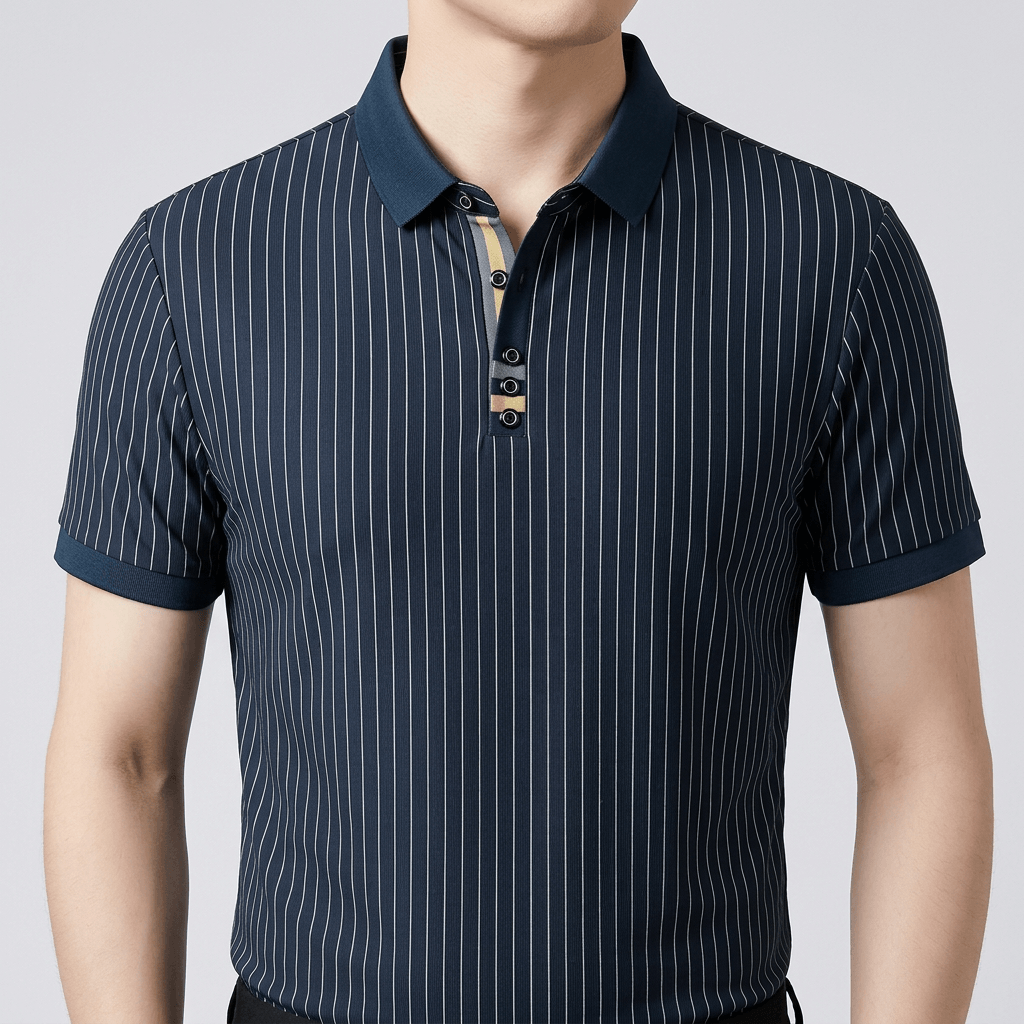 Maqiato | Lightweight striped polo shirt
