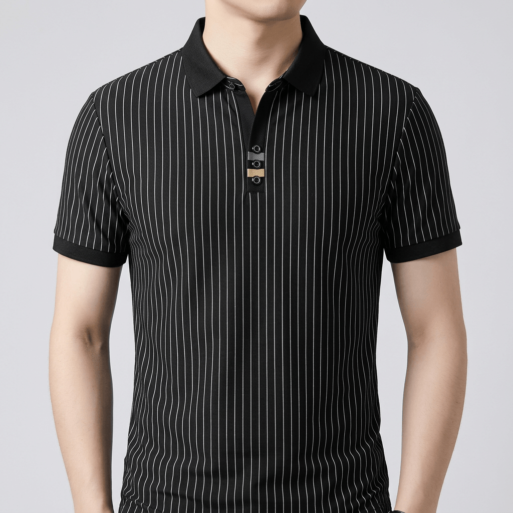 Maqiato | Lightweight striped polo shirt