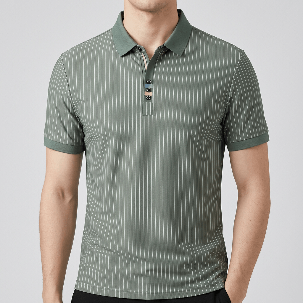 Maqiato | Lightweight striped polo shirt