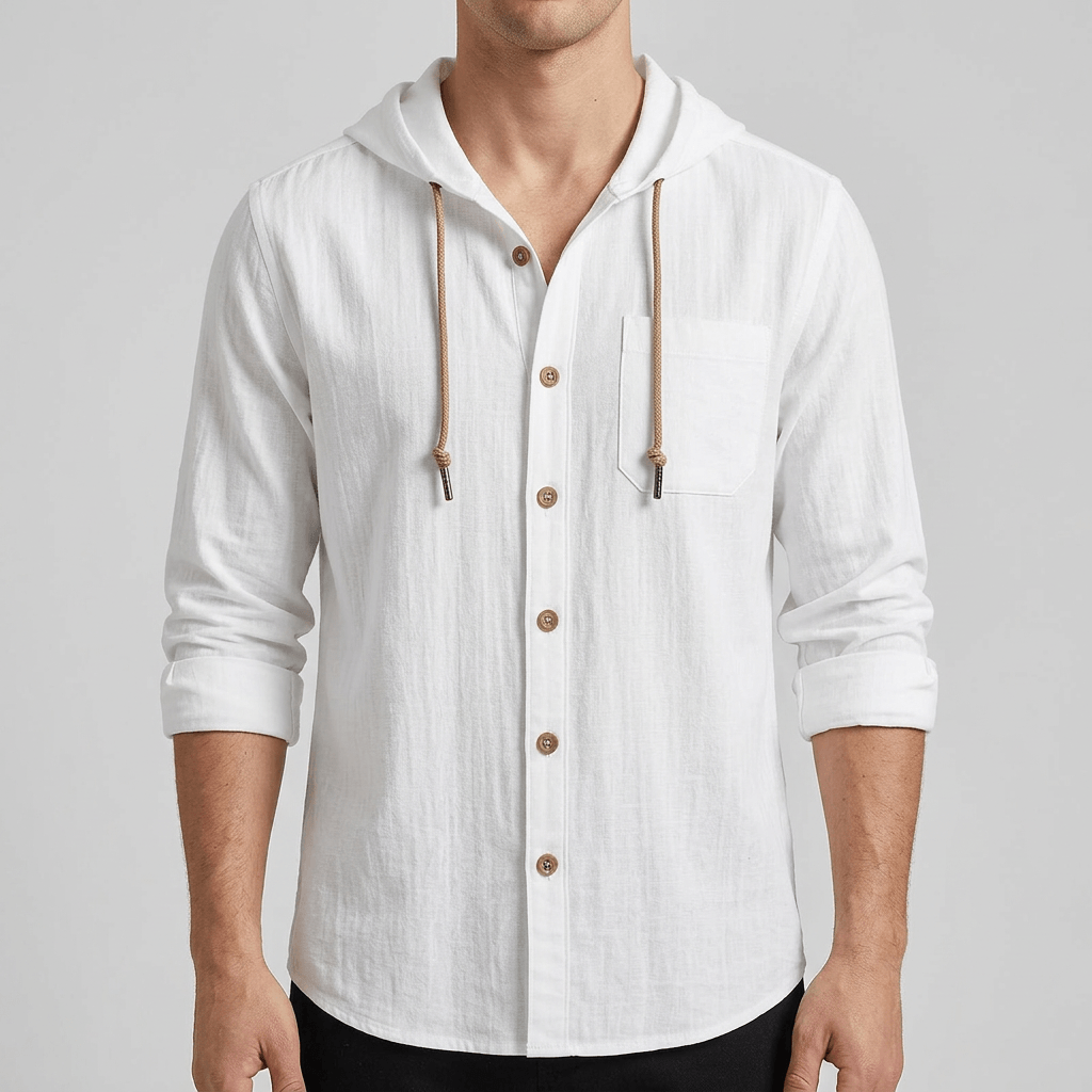 Maqiato | Lightweight hooded shirt with soft fabric