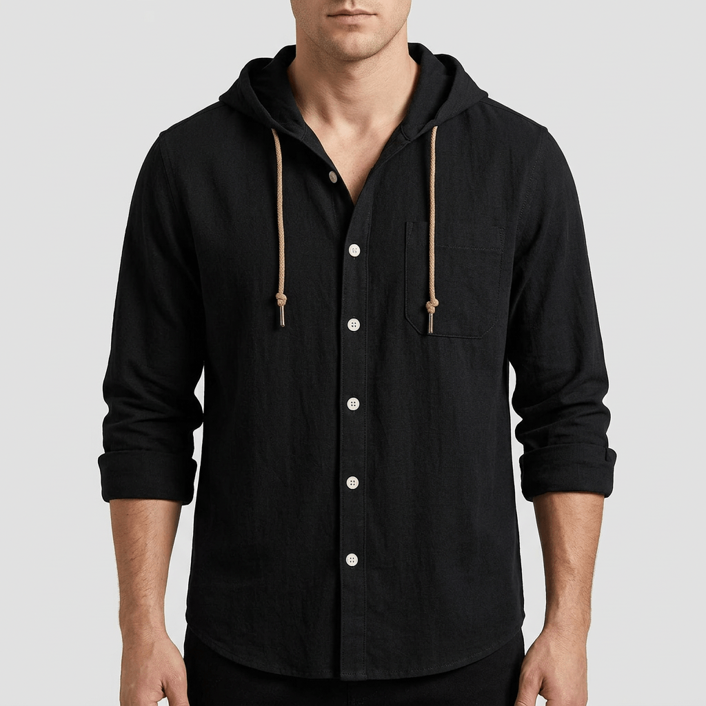 Maqiato | Lightweight hooded shirt with soft fabric