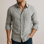 Maqiato | Lightweight breathable linen button down shirt