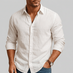 Maqiato | Lightweight breathable linen button down shirt